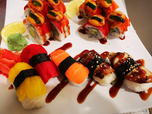 Special Vegan Mix Sushi Nigiri & Sushi Roll